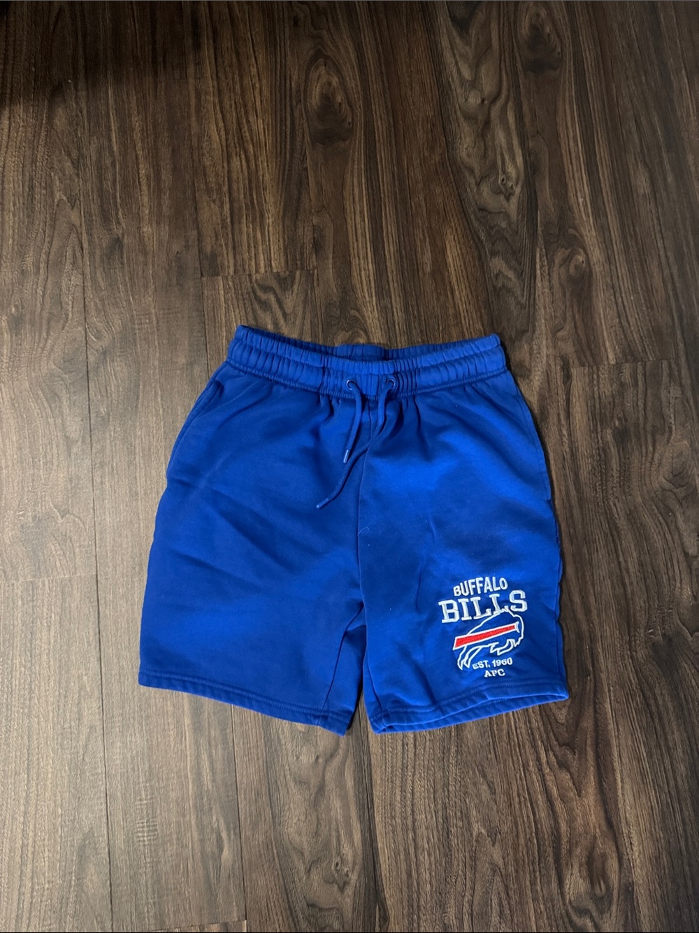 Buffalo David Bitton Royal Blue Athletic Shorts with Team Logo